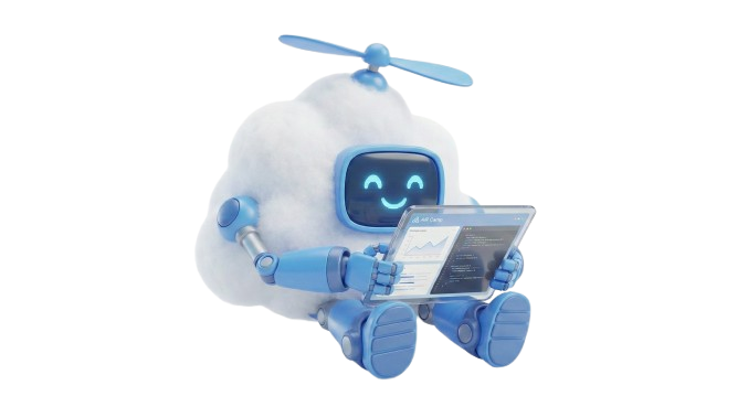 AI Cloud Robot with Tablet